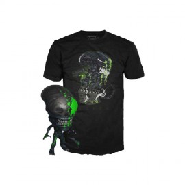 Funko Pop Talla M Pop Tee-Alien 40th Exclusive (Playera y Pop)-JuguetesPanda-Funko