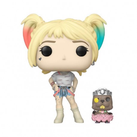 Funko Pop Harley Quinn W/Beaver – Pop Heroes – Birds of Prey-JuguetesPanda-Pop