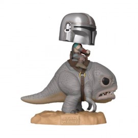 Funko Pop The Mandalorian On Blurrg  The Mandalorian-JuguetesPanda-Pop